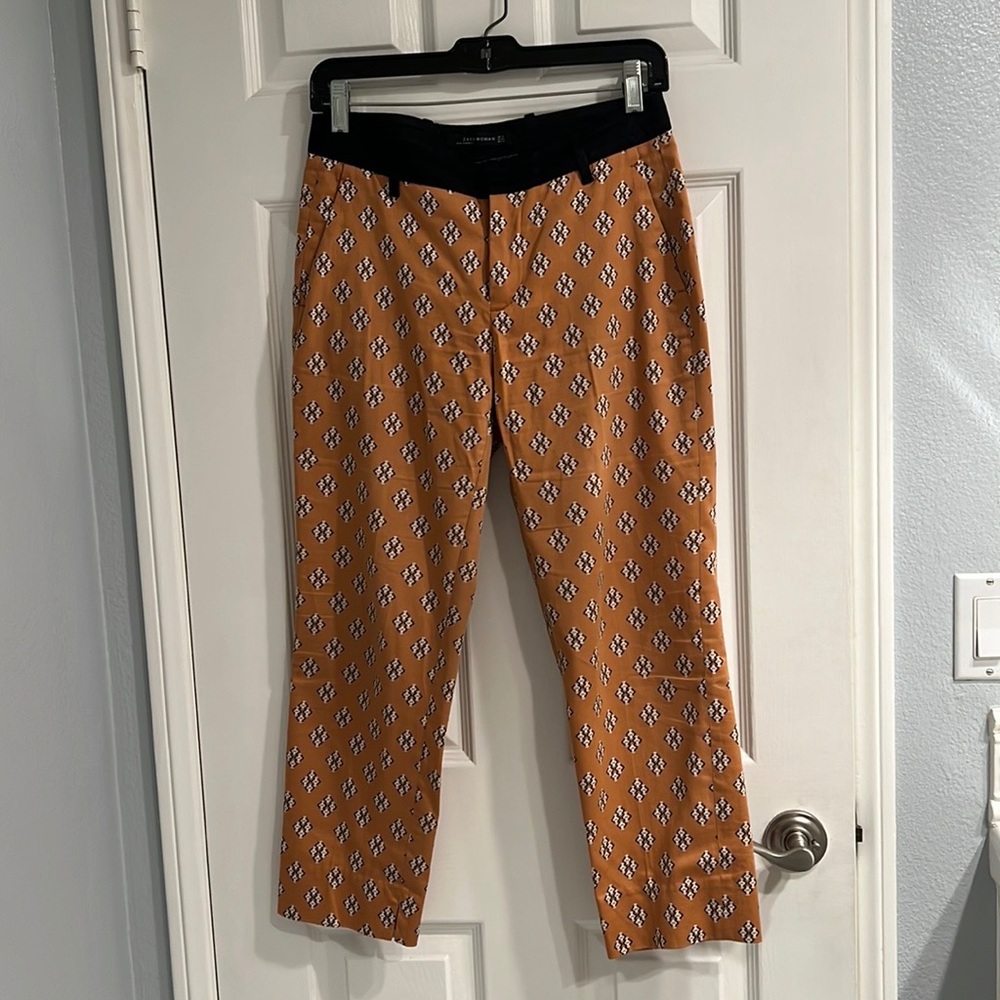 ZARA  women XS ankle length pants with side pockets